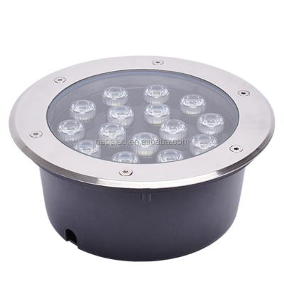 China Multi Colors Garden Walkway Garden Square Aluminum Housing Waterproof IP67 DMX RGB 15W LED Underground Light for sale