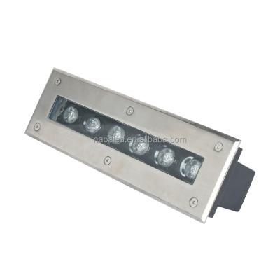 China Aluminum IP67 6W 9W 12W Recessed Garden Outdoor Waterproof LED Underground Buried Path Lights With Anti-Glare for sale