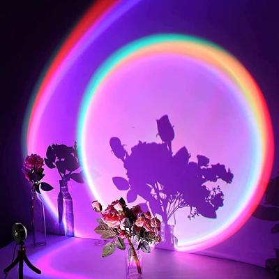 China High Quality Sunset Projection Happy Birthday Night Projection Lamp LED Photography Lights Projector For Room Decor Selfie Home for sale