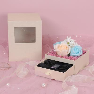 China Valentine Gifts Forever Immortal Everlasting Contact Flowers Real Materials Long Lasting Decorative Recycled Eternal Preserved Roses In Box for sale