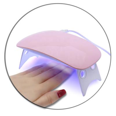 China Home Energy Saving 6w UV Led Nail Lamp and Portable Mini Sun Light Nail Lamp for Curing Gel Polish for sale