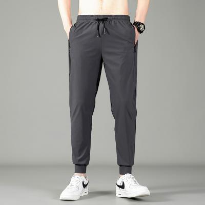 China Summer QUICK-DRY Thin Ice Silk Men's Casual All-match Sports Pants Youth Loose Pants for sale