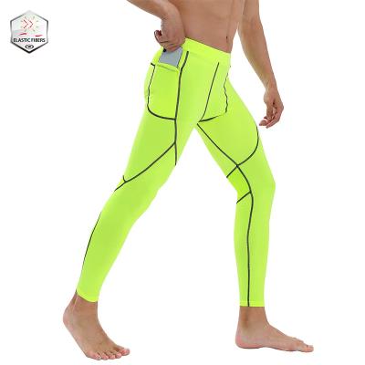 China New Breathable Sports Running Tights Fitness Gym Clothing Sports Gaiters Men's Compression Pants for sale