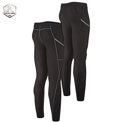 China Customized Full Men's Breathable Workout Set Compression Pants High Waist Sports Tight Pants for sale