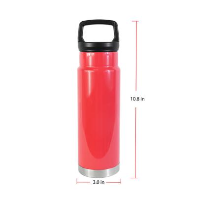 China Sweatproof BPA Free 700ml Insulated Stainless Steel Flask Wide Mouth Water Bottle Hermetic Seal Bottle With Handle for sale