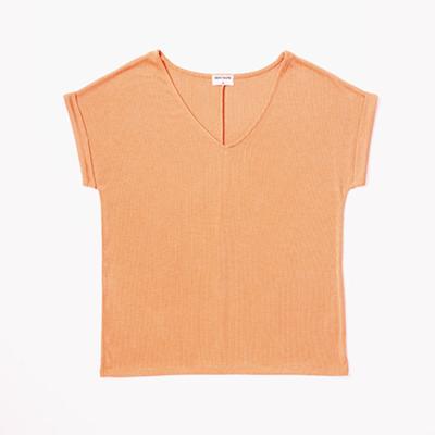 China Others New Design Fashion High Quality Casual Ladies Knitted Summer Solid T Shirts For Women for sale