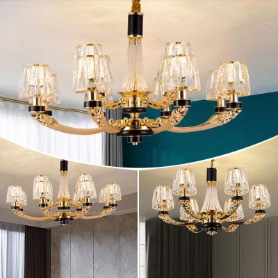 China GANVA Modern Luxury European Indoor Ceiling Pendant Crystal Chandeliers Light Decorative Light for sale