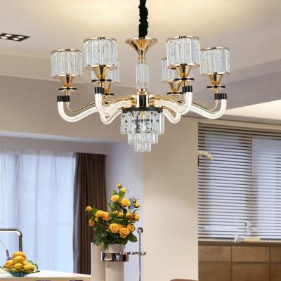 China GANVA Modern Contemporary Indoor Banquet Crystal Chanliders Luxury Living Room Dining Fixture for sale