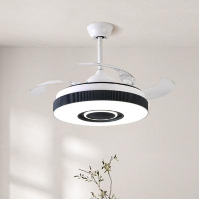 China GANVA Lower Noise New Product LED Ceiling Fan Light Dimmable Remote Control Ceiling Fan With Light for sale