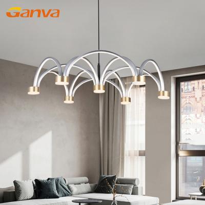 China GANVA Modern Modern Decorative Indoor Hotel Hall Pendant Lamp Restaurant Droplight Chandeliers for sale