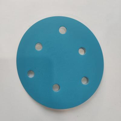 China Hook&Loop Automotive Abrasive Sanding Disc With Film Backing In Blue 125 150 180 225mm for sale