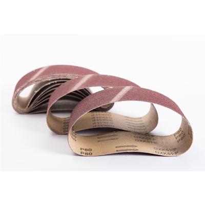 China Manufacturer aluminum oxide abrasive belt sandpeper sanding belt for sale