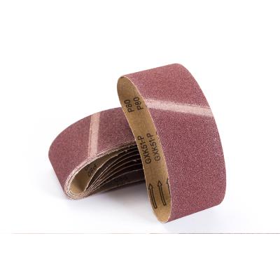 China Aluminum Oxide Abrasive Sanding Belt for Sanding Metal and Stainless Steel Good Quality for sale