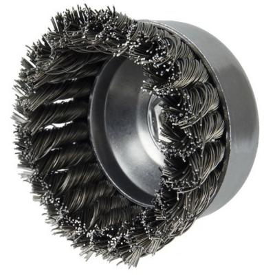 China Wheel Cup Cleaning Polishing Abrasive Twisted Steel Wire Brush for sale