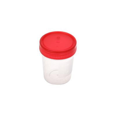 China Thick Wall Fanen 30ml 40ml 60ml 120ml Sterile Container Urine CupDisposable Plastic Test Specimen Cup for sale