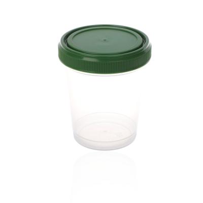 China Thick Wall Fanen Medical Plastic Specimen Cup Sample Cup 20ml 40ml 120ml Formalin Cup for sale