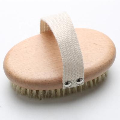 China All Natural Sisal Bristle Cactus Vegan Body Brush 100% Natural Wooden Bath Brush for sale