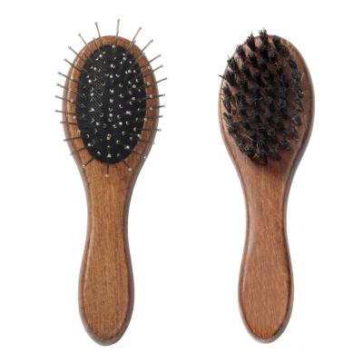 China Viable Pet Hair Brush Dog Removal Massage Soft Cat Solid Wood Brush Cleaning Comb for sale