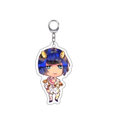 China Promotional Gift/Promotional Decoration Gift/Souvenirs Custom Design Anime Key Chain Acrylic Plastic Clear Acrylic Key Chain One Side With Epoxy for sale