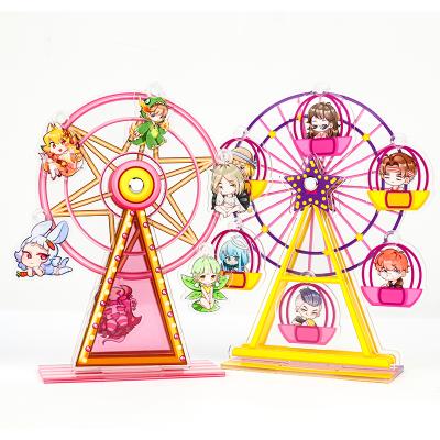 China Eco-Frendly Factory Direct Discount Opens 4 All Acrylic Acrylic Ferris Wheel for sale