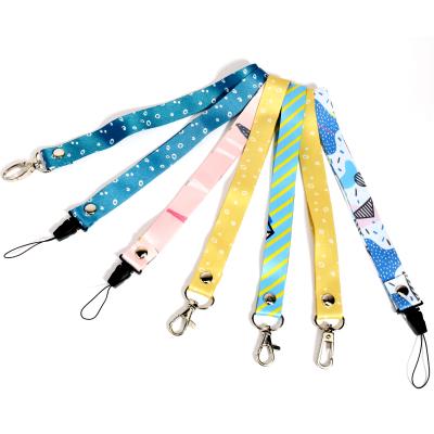 China Promotional Gift/Decoration Gift/Souvenirs ID Card Holder/Custom Cell Phone Neck Quality Sublimation Woven Polyester Printed Lanyard by Landyards with logo for sale