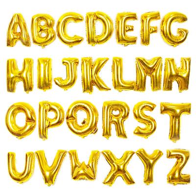 China Hot Festival Decoration Letter Foil Balloons Any Color Custom 18 Inch Alphabet Letters Foil Mylar Balloon for sale