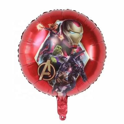 China Festival Decoration Selection Aluminum Cartoon Character Balloons Superhero Captain Ant-Man Spider Man Balloon for sale