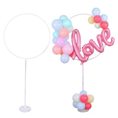 China Festival Decoration 1.6m High Circle Table Balloon Backdrop Circle Ring Column Round Stand Base Balloons Stand Balloon Props for sale