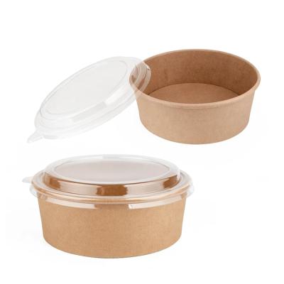 China Factory Directly Sale Disposable Kraft Paper Ice Cream Dessert Bowl for sale