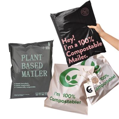 China Tearproof / Strong Adhesive / Opaque / Perfect Printing / Eco-Friendly Compostable Biodegradable Custom Express Postage Mailing Mailing Bags Logo Printed Plant Based Plastic Security Mailer Poly for sale