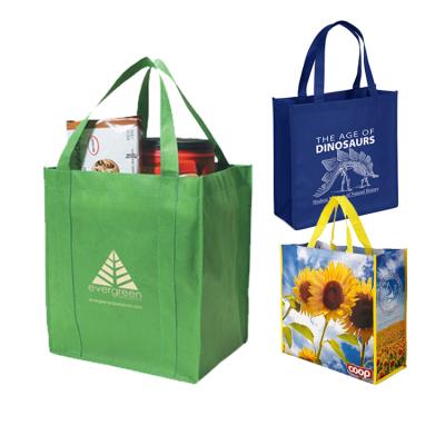 China Supermarket Hypermarket Grocery Packing Ecologicas Recyclable Custom Eco Friendly Nonwoven Reusable Shopping Bags for sale