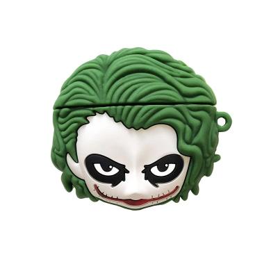 China For Airpods 1/2 Evil 3D Horror Joker Earphone Cases For Apple Airpods 1 2 3 Pro Silicone Protective Headphone Wireless Earphone Cover for sale