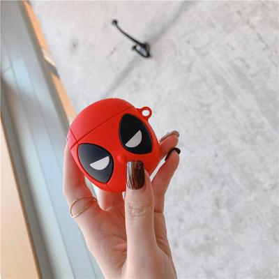 China For 3D Earphone Marvel Avengers Hero Silicone Case For Airpods 1 2 Radio Earphone Case Earphone Box Cover Device For Airpods pro for sale