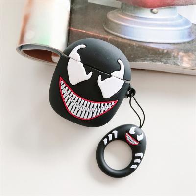 China For 3D Earphone Venom Anime Soft Case For Airpod 1 2 Protective Silicone Case Cover For Airpods PRO for sale