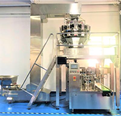 China Food Scrambled Egg Bacon Doypack Filling And Sealing Beef Chips Ready Made Sachet Stand Up Pouch Packaging Machine for sale