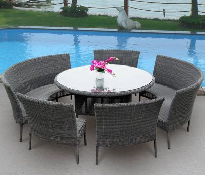 China UV Resistant Rattan Garden Sets Outdoor Furniture Sofa Set Wicker Garden Rattan Sofas Set for sale