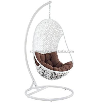 China Modern Outdoor Modern Outdoor Garden Rattan Patio Egg Chair Leisure Patio Hanging Indoor Swing Chair for sale