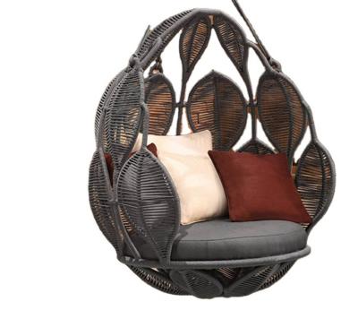 China UV Resistant Modern Outdoor Adult Metal Design Hotel Balcony Swing Hanging Chair for sale