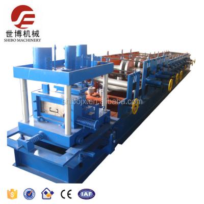 China BUILDING MATERIAL STORES SHIBO MACHINERY Profile Metal Steel Stud And Track Used Roller Shutter C Purlin Roll Forming Machine for sale