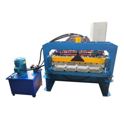 China Building Material Shops Trapezoidal Profile Iron Sheet Sheet Panel Making Roll Forming Machine for sale