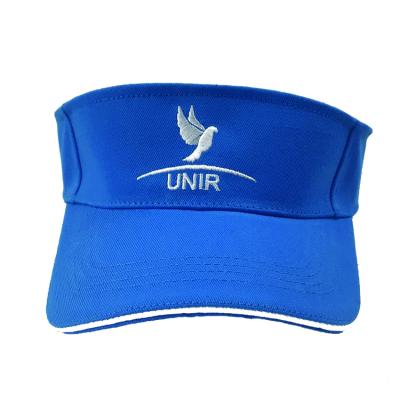 China Character Custom Sports Outdoor Visor Hat Cap With Embroidery Logo for sale