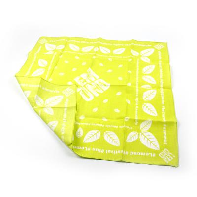 China Outdoor Activities Custom Logo Printed Full Color Cotton Bandana for sale