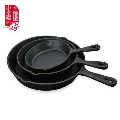 China Viable Pre-Seasoned Non Stick Tawa Iron Cast Iron Pan Cookware Set For Sale for sale