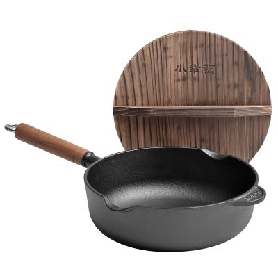 China Cheap viable to deepen home use cast iron pan large capacity skillet for sale for sale