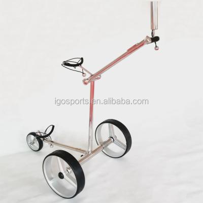 China Newest 304 Stainless Steel Electric Golf Trolley With Small Engine German Motors for sale