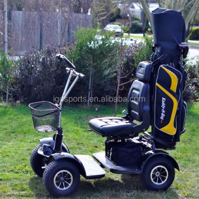 China Steel 4 Wheels Single Seat Electric Golf Buggy for sale