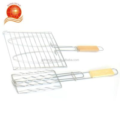 China Corrosion Resistance Barbecue Fish Shaped Cooking Basket / BARBECUE Fishing Mesh / BARBECUE Fish Grid for sale