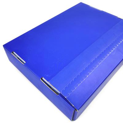 China Recycled Materials Custom Printing Luxury Tear Strip Zipper Shipping Mailer Box for sale