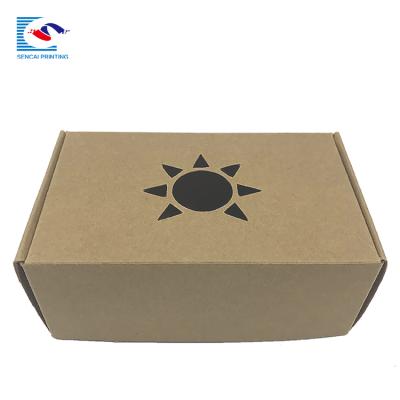 China Custom Printed Mailbox Recycled Materials Sencai Gift Packing Mail Wrapping Paper Corrugated Cardboard Paper Mailer Box for sale