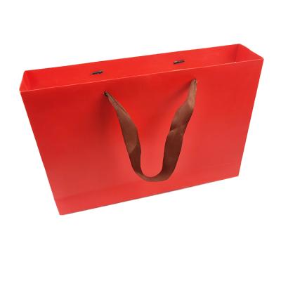 China Recyclable Free Sample Custom Printed Logo Paper Gift Tote Bags For Shoe Box for sale